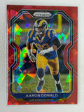 2020 Panini Prizm Red Cracked Ice #277 Aaron Donald Los Angeles Rams