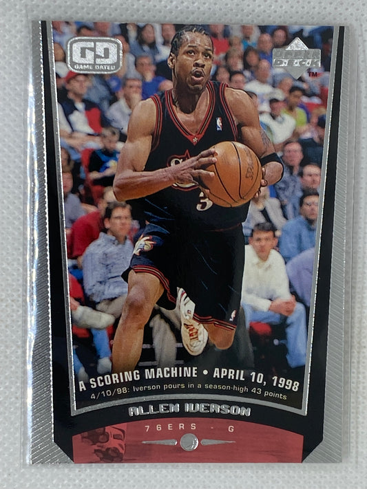 1998-99 Upper Deck #114 Allen Iverson NBA HOF "Game Dated 43 Points"