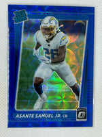 2021 Panini Optic Blue Scope Rated Rookie #272 Asante Samuel Jr. Los Angeles Chargers