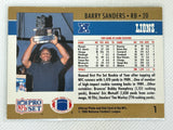 1990 Pro Set Barry Sanders Rookie of The Year Detroit Lions #1