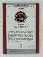 2013-14 NBA Hoops Action Shots #22 Demar Derozan Toronto Raptors