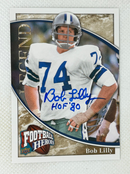 2009 Upper Deck Football Heroes Legendary Heroes #236 Bob Lilly Dallas Cowboys Signed Card