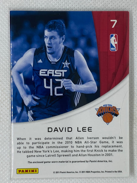 初期/25枚 Patch 11 Panini Limited David Lee デビッド・リー NBA All-star ユニフォーム パッチ Knicks ニックス バスケ 優勝 All-star