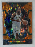 2022-23 Panini Select Orange Shimmer Prizm Khris Middleton #38 Milwaukee Bucks