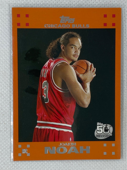 2007-08 Topps Orange Rookie RC #9 Joakim Noah Chicago Bulls