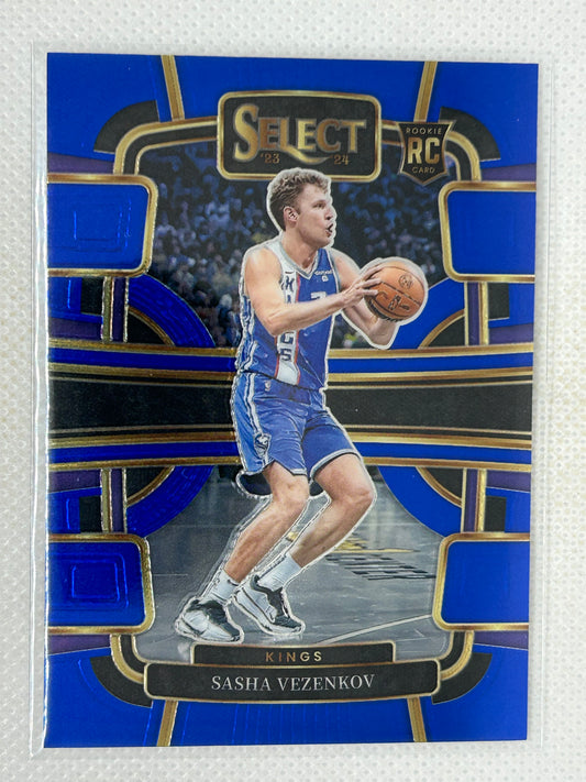 2023-24 Panini Select Rookie Sasha Vezenkov #74 Sacramento Kings