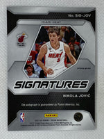 2023-24 Panini Prizm Signatures Prizms Silver #41 Nikola Jovic Autograph Miami Heat