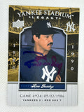 2008 Upper Deck Yankee Stadium Legacy Ron Guidry #YSL4924 New York Yankees Signed Card