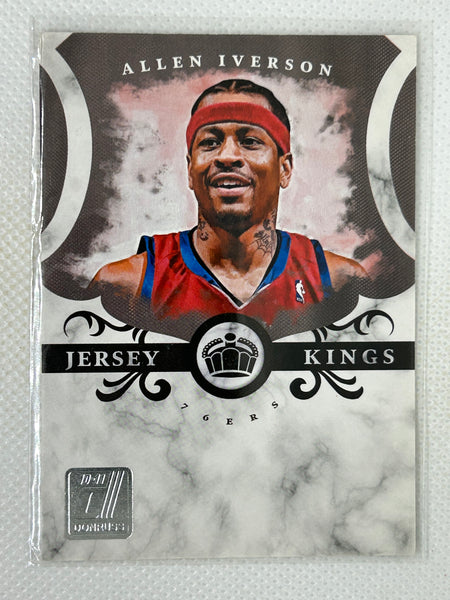 2010-11 Panini Donruss Jersey Kings Allen Iverson #1 /999 Philadelphia 76ers