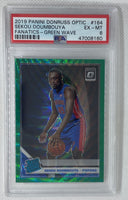 2019-20 Panini Donruss Optic Fanatics Green Wave Rookie #164 Sekou Doumbouya  PSA 6