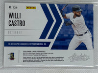 2020 Absolute Baseball Material Signatures /149 Willi Castro #126 Rookie Detroit Tigers