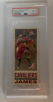 2003-04 Fleer Platinum Big Signs LeBron James #7BS PSA 8 Rookie Cleveland Cavaliers