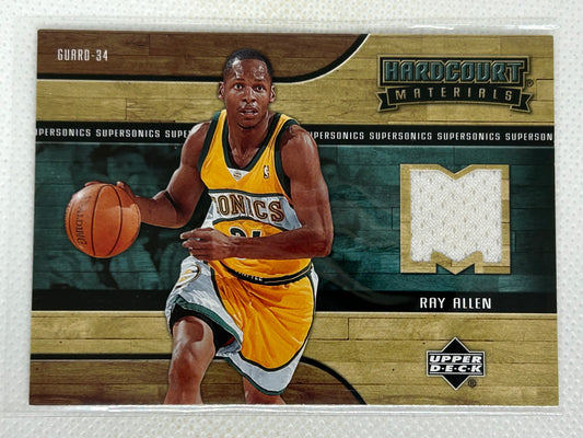 2006-07 Upper Deck Hardcourt Materials Ray Allen #HM-RA HOF