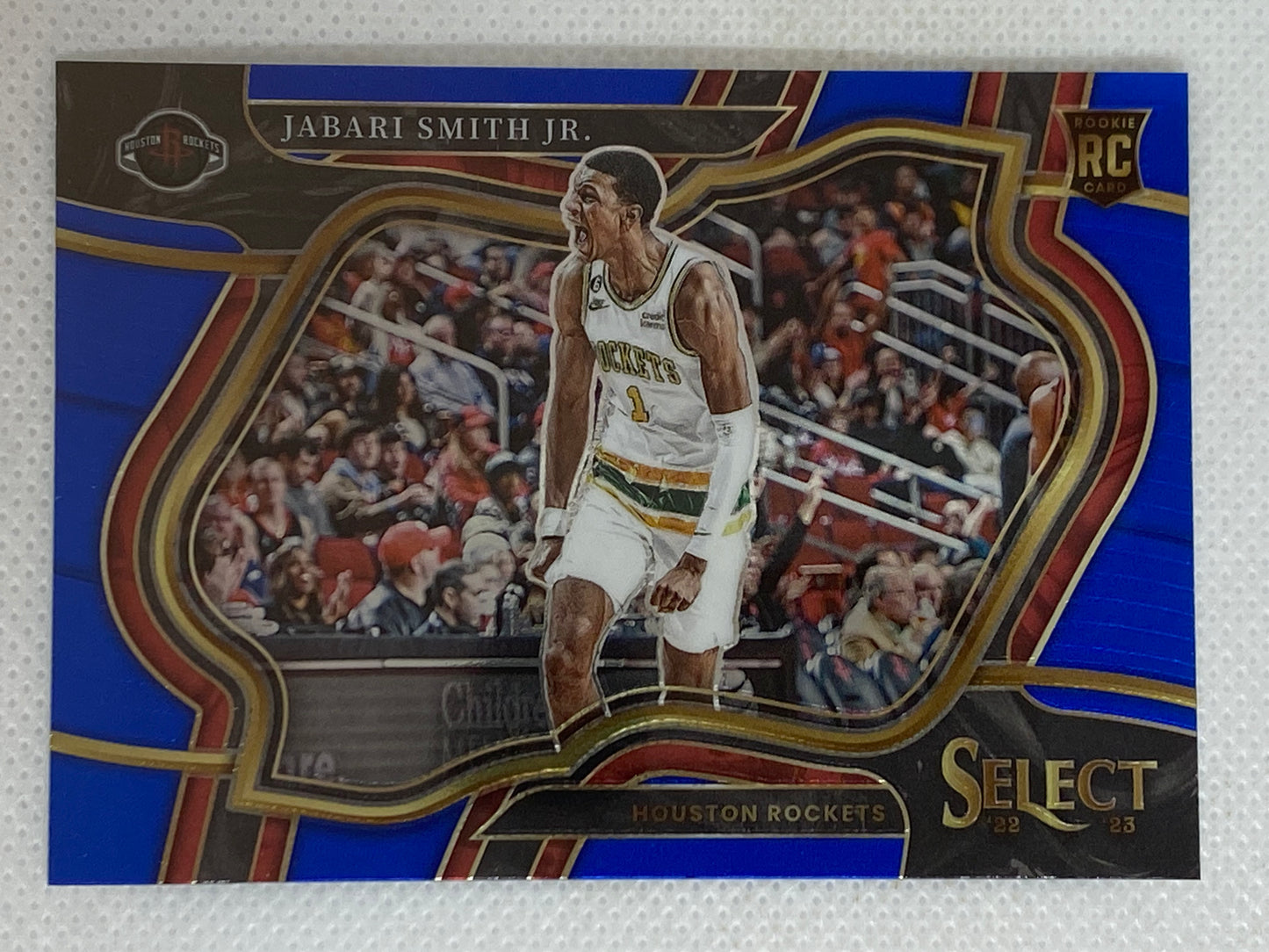 2022-23 Panini Select Jabari Smith Jr. Blue Courtside Rookie RC #291 Houston Rockets