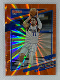 2021-22 Panini Donruss Luka Doncic Orange Laser Holo #77 Dallas Mavericks