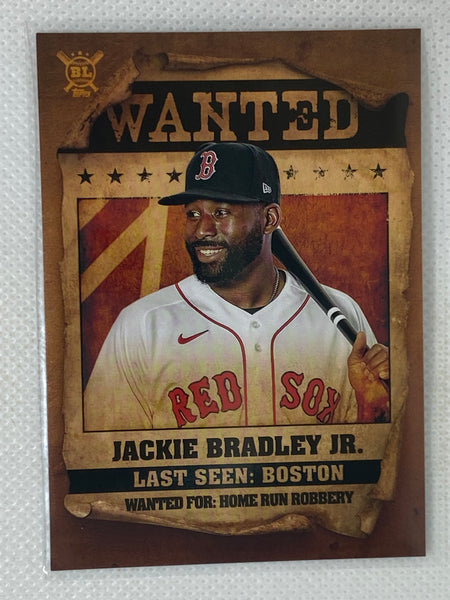 2021 Topps Big League Jackie Bradley Jr Wanted | WT-9 | Boston Red Sox