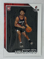 2018-19 Panini Hoops Rookie Anfernee Simons #277 Portland Trailblazers