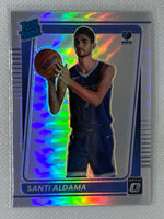 2021-22 Donruss Optic Santi Aldama Silver Holo Prizm Rated Rookie RC #176 Memphis Grizzlies