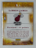 2012-13 Panini Brilliance Scorers Inc LeBron James #4 Miami Heat