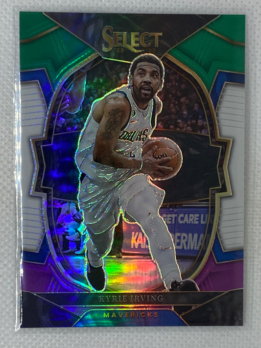 2022-23 Panini Select Green White & Purple Prizm #30 Kyrie Irving Dallas Mavericks