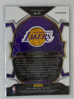 2022-23 Panini Select Concourse Blue Silver Prizm Anthony Davis #17 Los Angeles Lakers