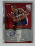 2015-16 Panini Donruss Elite Signatures Red /25 Rudy Gobert #ES-RG Auto