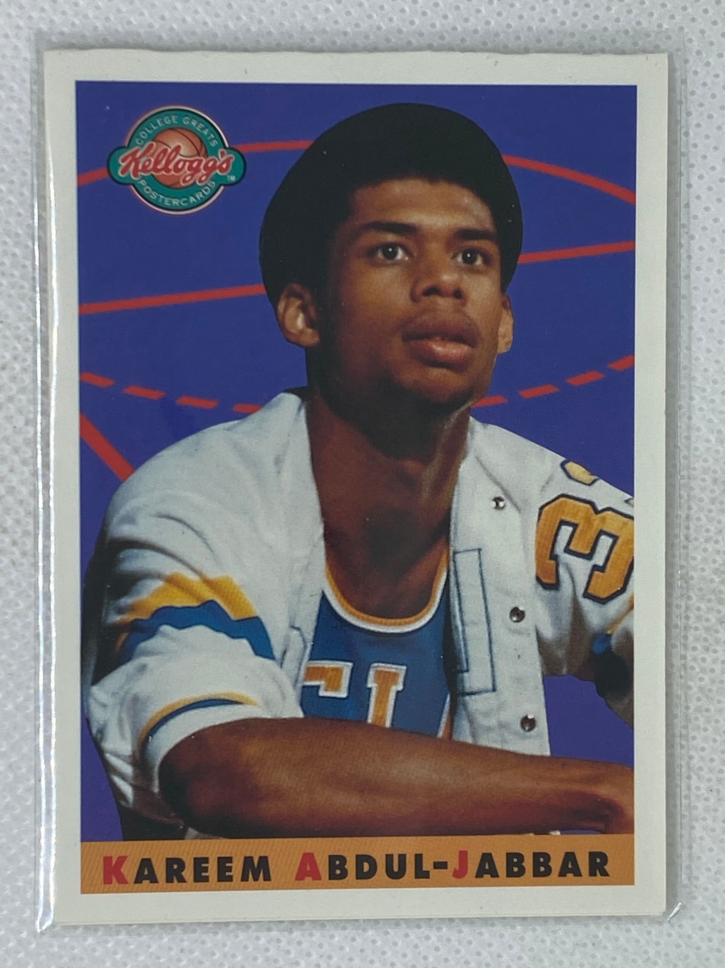 1993 Kellogs College Greats Kareem Abdul Jabbar UCLA Bruins Los Angeles Lakers Rare