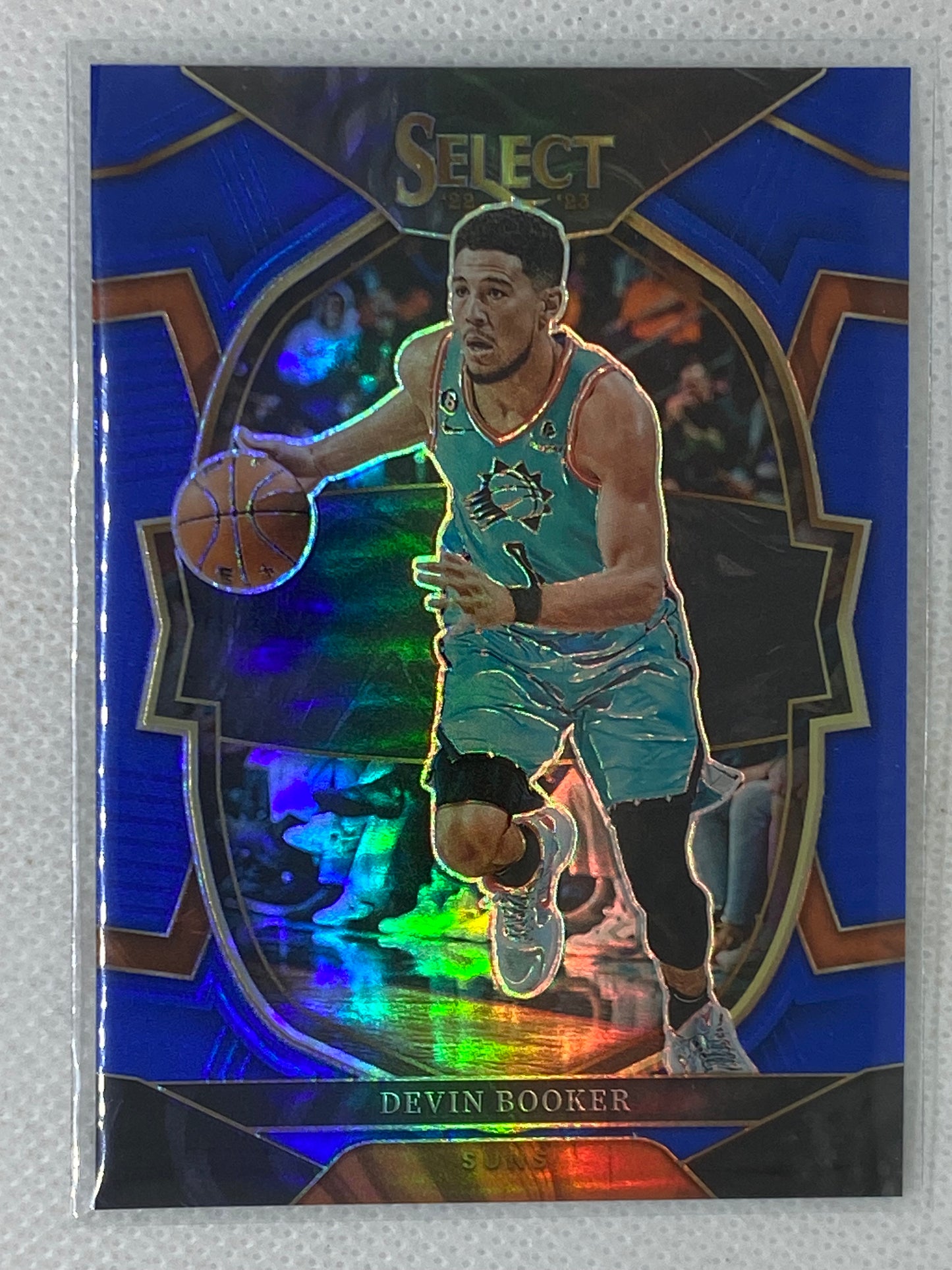 2022-23 Panini Select Concourse Blue Silver Prizm Devin Booker #38 Phoenix Suns