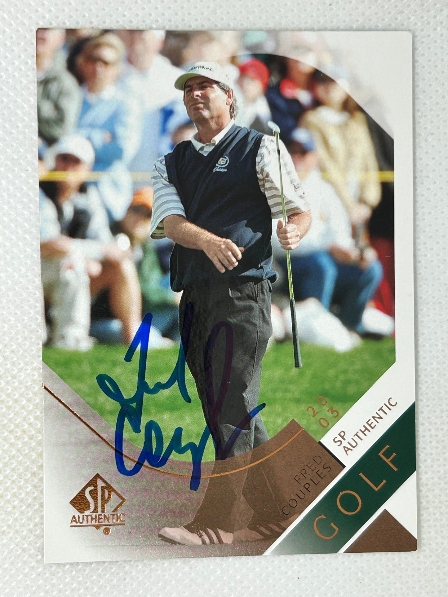 2003 Upper Deck SP Authentic #28 Fred Couples PGA Golf Signed Card