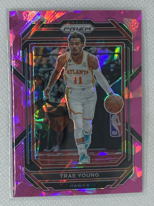 2022-23 Panini Prizm Pink Trae Young #164 Atlanta Hawks