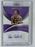 2017-18 Panini Immaculate Gail Goodrich Autograph HS-GGR /99 Los Angeles Lakers (From Hit Parade Box)