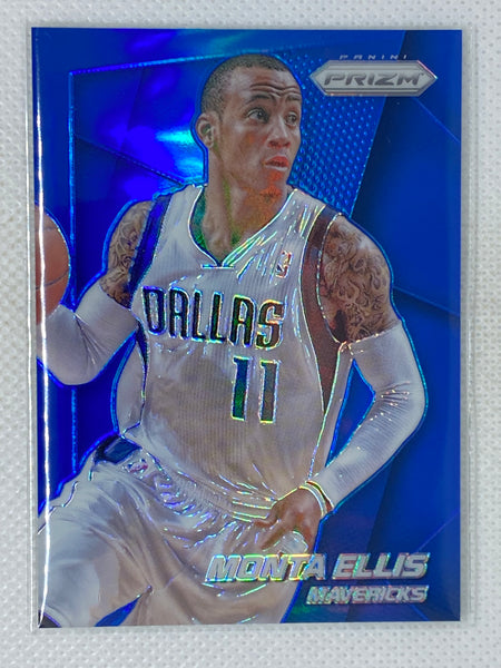 2014-15 Panini Prizm Blue Prizms /99 Monta Ellis #138 Dallas Mavericks