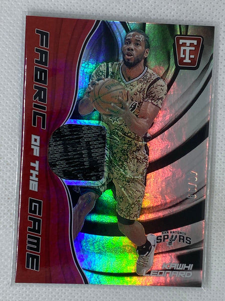 2017-18 Totally Certified Fabric of the Game Kawhi Leonard /99 San Antonio Spurs