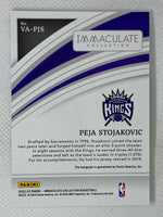 2022-23 Panini Immaculate Collection Virtuoso Autographs VA-PJS Peja Stojakovic /99 Sacramento Kings