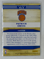 2012-13 Panini NBA Hoops Franchise Greats Insert Card Patrick Ewing #8