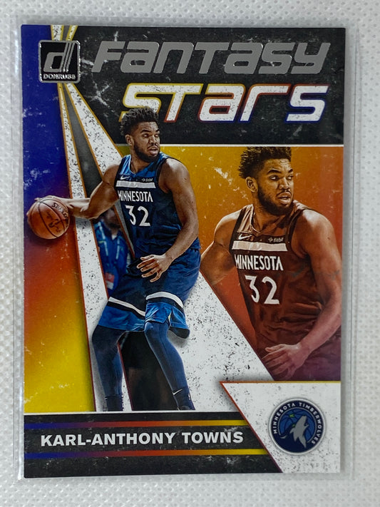 2019-20 Donruss Fantasy Stars #3 Karl Anthony Towns Minnesota Timberwolves