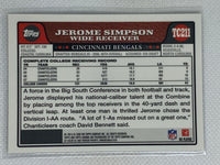 2008 Jerome Simpson Topps Chrome Auto RC #TC211 Cincinnati Bengals