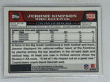 2008 Jerome Simpson Topps Chrome Auto RC #TC211 Cincinnati Bengals