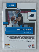 2022 Donruss Premium Press Proof Gold Matt Corral #302 Panthers RC Rookie