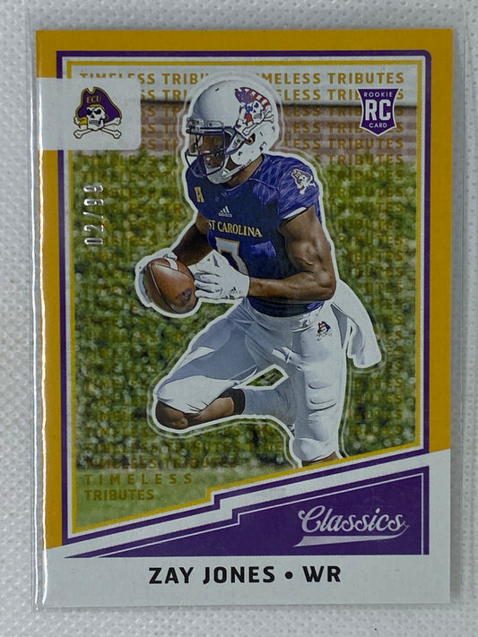 2017 Panini Classics Rookies Timeless Tributes Gold /99 Zay Jones #237 Rookie RC