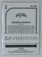 2019-20 Hoops Rookie RC #224 Keldon Johnson San Antonio Spurs