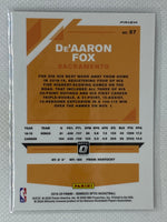 2019-20 Donruss Optic De'Aaron Fox #57 Silver Holo Sacramento Kings
