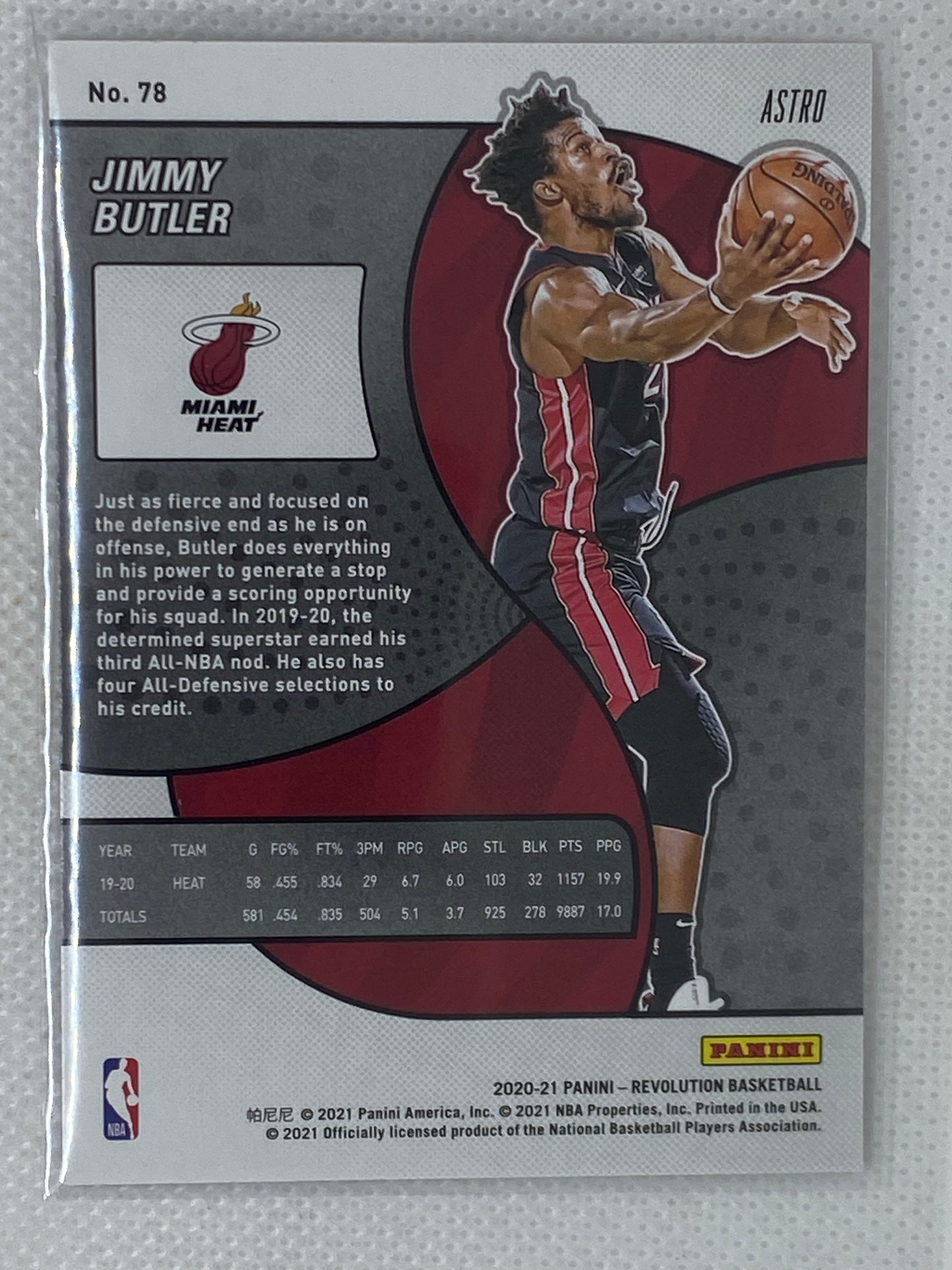 2020-21 Panini Revolution Jimmy Butler Astro #78