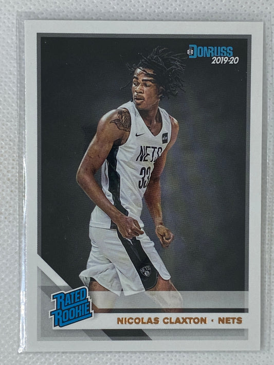 2019-20 Panini Donruss Rated Rookie Nic Claxton Nicolas Claxton #229 Rookie RC