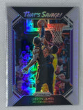 2018-19 Panini Prizm That's Savage! Silver Prizm #2 LeBron James Los Angeles Lakers