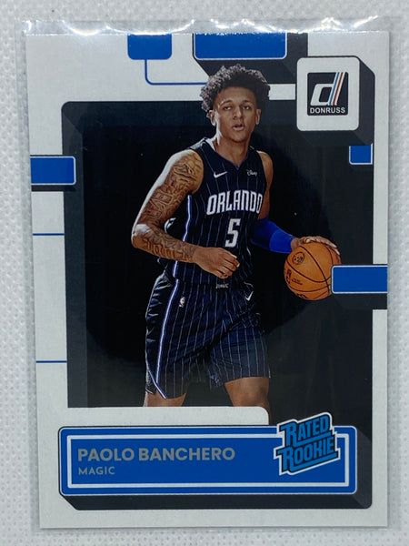 2022-23 Panini Donruss Paolo Banchero Base Rated Rookie Card #201