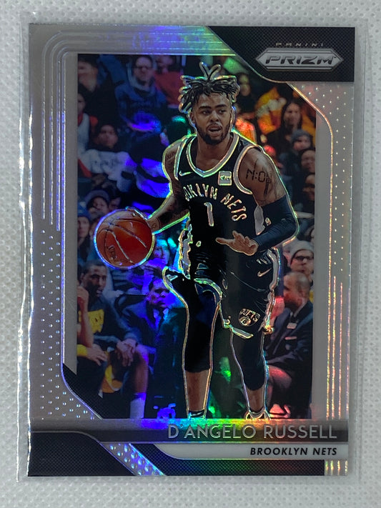 2018-19 Panini Prizm D'Angelo Russell Silver Holo #248 Brooklyn Nets Lakers