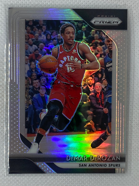 2018-19 Panini Prizm Basketball DeMar DeRozan Silver Prizm Card #271 San Antonio Spurs