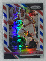 2018-19 Panini Prizm Red White and Blue Refractor Bam Adebayo SP Miami Heat