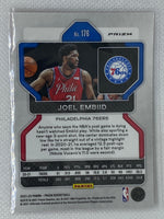 2021-22 Panini Prizm Joel Embiid Red Wave Philadelphia 76ers #176